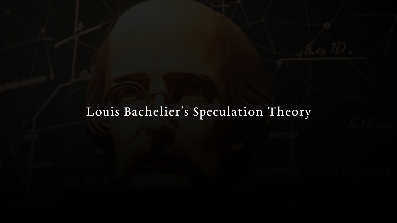 Louis Bachelier Theory of Speculation stock exchange gaussian distribution consizos matteo puddu